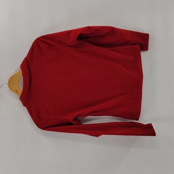 The North face maroon red pullover zip jacket size small long sleeve fleece - Picture 5 of 5